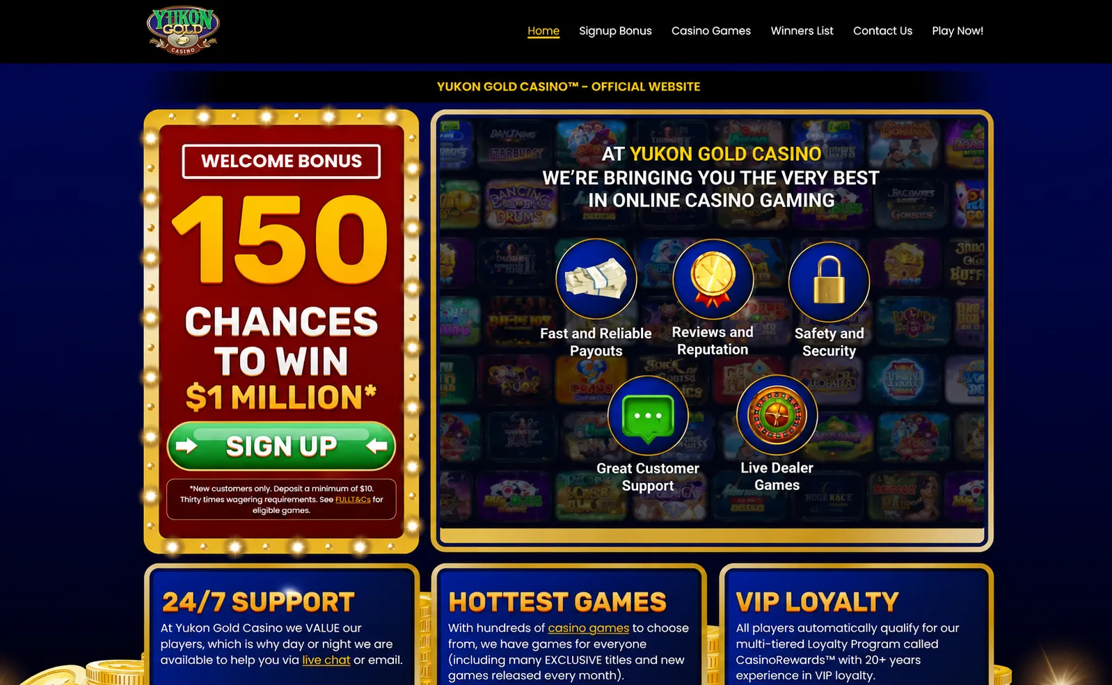 About Yukon Gold Casino